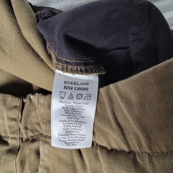 Everlane Pants Men’s L Brown Organic Cotton Drawstring Waist Casual Straight Leg - Picture 9 of 10